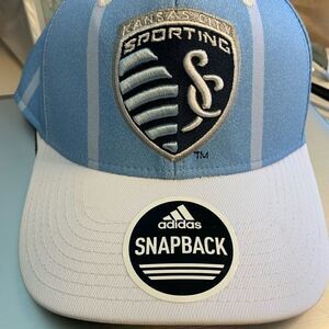 Sporting Kansas City adidas white/Sky Blue Hat